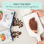 Woof - Air Dried Dog Food, Toppers for Dry Food, High Protein, Natural Dog Food, Limited Ingredient Recipe Dry, Beef, 3.5 oz