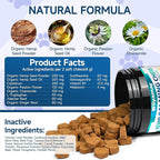 Hemp Calming Chews for Dogs, 200 Treats Dog Calming Chews for Anxiety & Stress Relief, Anxiety Relief Treats for Dogs with Hemp Oil, Melatonin Dog Calm Treats for Stress|Sleep|Separation