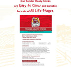 Country Kitchen Salmon & Trout Tender Meaty Sticks Cat Treats, High in Protein, Easy to Break and Chew, 0.88 Oz, 5 Count