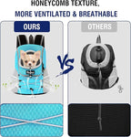 Pawaboo Pet Dog Carrier Backpack, Puppy Dog Travel Front Carrier for Small Medium Dogs Cats, Adjustable Breathable Dog Carrying Backpack with Safety Strips for Hiking, Walking (Blue L Up to 14 lbs)