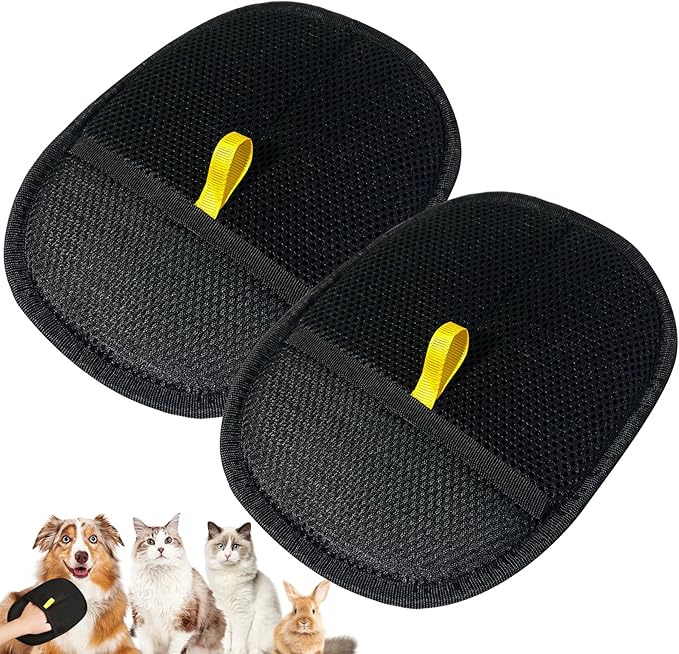 2pcs Pet Hair Removal Glove for Cats Dogs,2025 Electrostatic Pet Hair Remover Grooming Removal Gloves for Pets Hair,Hair Remover Gloves for Couch Clothes Carpet Bed Furniture Pet Grooming