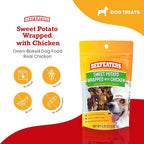 Beefeaters Sweet Potato Wrap with Chicken – Dog Treat. No Corn, Wheat, Soy or Gluten, Low Fat, Whole Muscle Jerky, Ideal for Training & Snacks