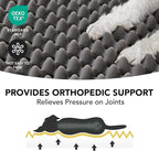 Deconovo Orthopedic Dog Bed for Medium & Large Dogs – Supportive Memory Foam with Washable Cover, Non-Slip Base – Comfort for Senior, Arthritic & Active Pets, Dark Grey, 36" Lx27 Wx3 Th