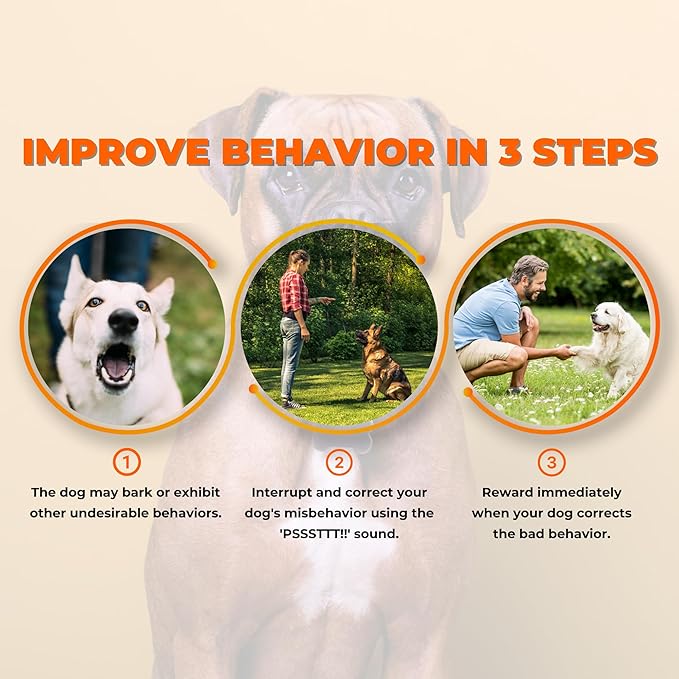 PSSSTTT! Max Size! Spray for Dogs 12 FL OZ (340g) - Effective Behavior Training for Dogs, Dog Corrector Fight Deterrent - Safe & Humane, Air Spray for Dogs, Air Horn for Dogs Training