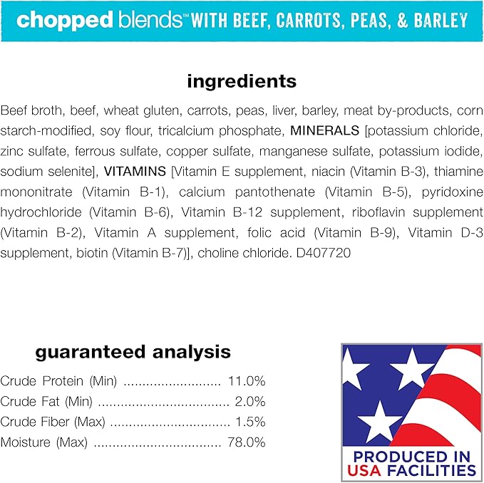 Purina Beneful Wet Dog Food Variety Pack, Chopped Blends - (12) 10 oz. Tubs