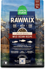 Open Farm, RawMix Dry Dog Food with Ancient Grains, Protein-Packed Kibble Coated in Bone Broth with Freeze Dried Raw Chunks, Salmon Whitefish & Rockfish, Wild Ocean Recipe, 20lb Bag