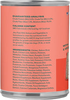 Jinx Premium Wet Dog Food Cans - Salmon Pate - Grain-Free Canned Dog Food Pate & Topper with Real Ingredients & No Fillers - All Life Stages, Breeds & Sizes - 12-Pack, 13 Oz