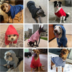 KOOLTAIL Basic Dog Hoodie - Soft & Warm Dog Hoodie Sweater with Leash Hole and Pocket, Dog Winter Coat, Cold Weather Clothes Sweatshirt for Small Medium Large Dogs Puppy Cat Boys Girls Deep Green S