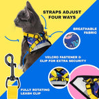Travel Cat Harness and Leash Set - Adjustable Fit Harness and Reflective Strap - Comfort Walking Vest for Kitten for Outdoor Walking, Hiking (Medium, 90s Cat)