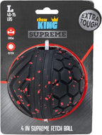 Chew King Supreme Dog Toy Collection, Large 4" Supreme Fetch Ball