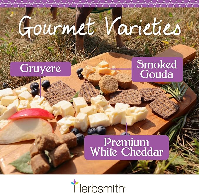 Herbsmith Sassy Cat Treats – Freeze Dried Gruyere – Human-Grade Wisconsin Cheese – Natural Snack for Picky Eaters – 1 Ingredient – USA Made – 4.7 oz