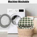 HYQ Cat Beds for Indoor Cats, Small Dog Bed with Cover Cave, Cozy Cat Cave Bed, Round Puppy Bed with Hooded Cover, Dog Beds for Small Dogs with Anti-Slip Bottom(Green, 16×16 Inch)