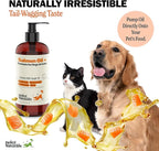 Deley Naturals Wild Alaskan Salmon Oil for Dogs - New & Improved Salmon Oil Plus Formula - Fish Oil for Dogs with DHA EPA Omega 3 & 6 Fatty Acids - Omega 3 Fish Oil for Skin & Coat - 32oz Made in USA