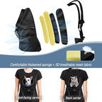 WOYYHO Pet Dog Carrier Backpack Small Dog Front Backpack Ventilated Dog Carrier Back Pack with Storage Pockets, Adjustable Straps & Safety Belt for Travel Hiking Outdoor (Sizes: 2-4.5 lbs, All Black)