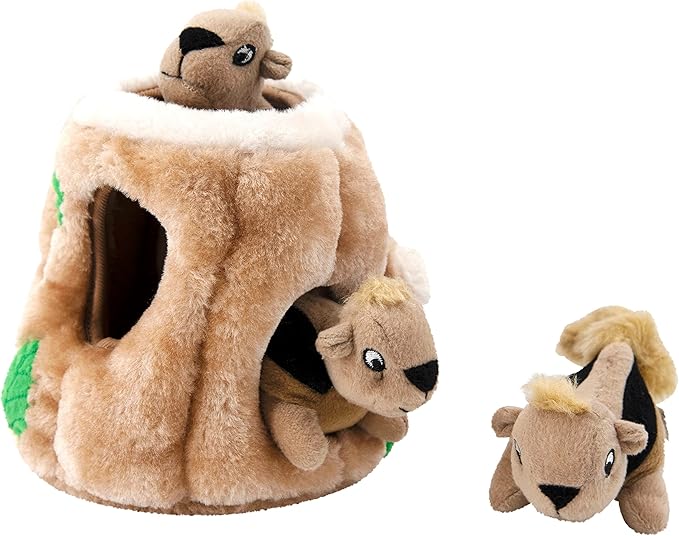 Outward Hound Hide A Squirrel Plush Dog Toy Puzzle, Medium