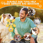 Dog Toys to Keep Them Busy, Plush Tug of War Interactive Rope Dog Toys, Squeaky Chew Toys for Small Medium Large Dogs