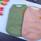 Fleece Cotton Dog Pet T-Shirts Winter Warm Soft Breathable Stretchy Sleeveless Vest for Medium Small Dogs