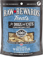 Northwest Naturals Raw Rewards Freeze-Dried Whitefish Treats for Dogs and Cats - Bite-Sized Pieces - Healthy, 1 Ingredient, Human Grade Pet Food, All Natural, Proudly Made in USA, 2.5 Oz
