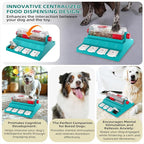 KADTC Paw-Activated Rolling Puzzle Game Toy Level 2 in 1 Treat Toys Capacity 16.4oz Slow Feeder Adjustable Interactive Food Dispenser for Medium/Large Dogs Brain Mental Stimulation and Healthy Eating