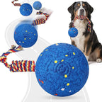BABORUI Interactive Dog Toys Ball with Rope Tail, E-TPU Automatic Interactive Dog Toys for Aggressive Chewers, Indestructible Dogs Ball for Small/Medium/Large Dogs Indoor/Outdoor to Keep Them Busy