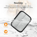 2 Pcs Static Pet Hair Removal Gloves, Reusable Electrostatic Pet Cat Dog Hair Remover Grooming Gloves Brush Tool for Couch, Furniture, Carpet, Car Seat