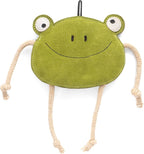Eco Leather Lily Frog Natural and Tough Dog Toys - Dog Toy for Dogs and Puppy
