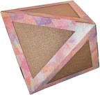 Pet Life 'Triangular' Collapsible Premium Cat Scratcher - Collapsible Interactive Cat Puzzle Scratcher with Inner Pet House or Cat Maze