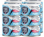 Tuna and Salmon Pate, Canned Wet Cat Food, 100% Mercury-Tested, Moist Can Fish, Grain-Free Protein, Non-GMO, 12 Pack