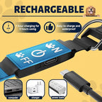 Light Up Dog Collar, 3D Design Adjustable Dog Collars 15 Glowing Modes Rechargeable Night Walk Safety Collar for Small Dogs, Pink