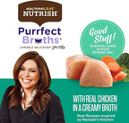Rachael Ray Nutrish Purrfect Broths Natural Wet Cat Food, Creamy Chicken Bisque with White Meat Chicken & Veggies Recipe, 1.4 Ounce Pouch, Grain Free (Pack of 24)