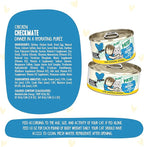 Weruva B.F.F. Play - Best Feline Friend Paté Lovers, Aw Yeah!, Chicken Checkmate with Chicken, 5.5oz Can (Pack of 8)