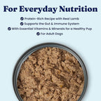 Solid Gold Canned Dog Food for Adult & Senior Dogs - High Protein Wet Dog Food w/Real Lamb, Whole Grains & Probiotics for Gut Health & Immunity - Small, Medium & Large Breed Dogs - 6ct 12.5oz Cans