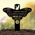 Cat Memorial Garden Marker | Engraved Pet Headstone with Custom Name and Dates | Outdoor Cat Tombstone for Yard | Garden or Cemetery | Pet Grave Markers Cats