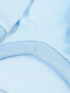 QWINEE Basic Dog Hoodie Sweatshirt Puppy Sweater Warm Cat Costumes Pet Clothes for Chihuahua Puppy Kitten Small Medium Dogs Light Blue Large