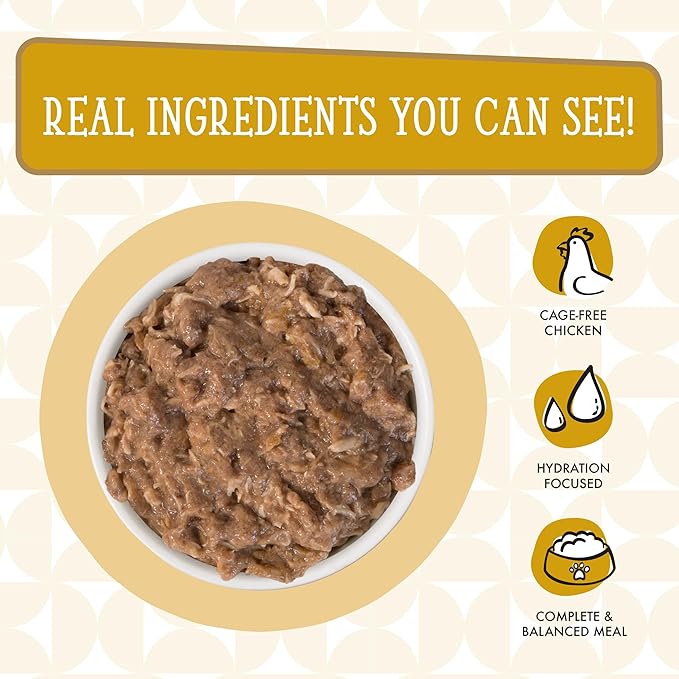 Weruva Cats in The Kitchen, Goldie Lox with Chicken & Salmon Au Jus Cat Food, 3.2oz Can (Pack of 24)