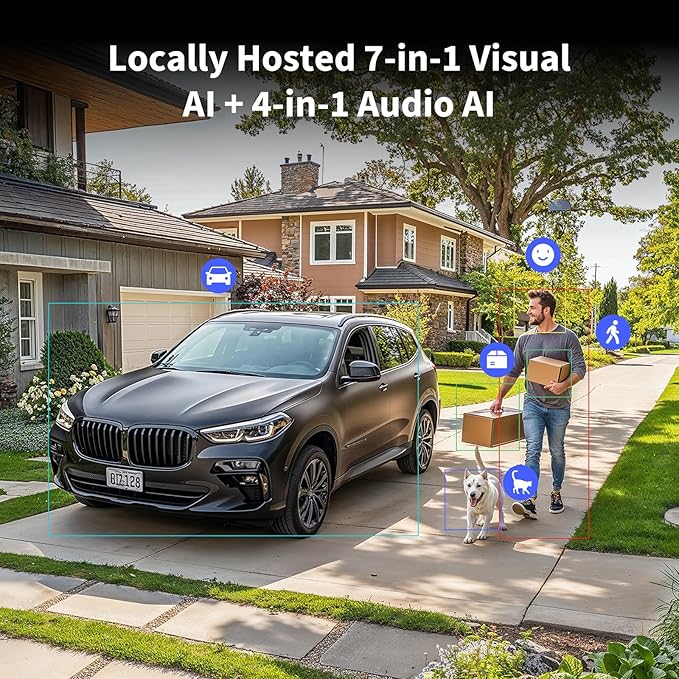 Aqara 4MP Camera Hub G5 Pro WiFi, True Color Night Vision Security Camera Outdoor, 2.4/5Ghz WiFi, HomeKit Secure Video, Thread Border Router, Local Detection, Thread/Zigbee, Supports Alexa,Google Home