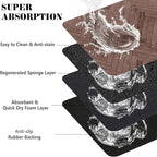 Dog Food Mats for Floors Absorbent, Pet Cat Food Mat - Quick Dry Dog Bowl Mats for Food and Water, Eco-Friendly Pet Supplies