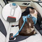 Cat Harness and Leash for Walking, The Upgrade Can be Adjusted in Four Directions and Breathable Cat Harness for Anti Escape That can be Fitted and Positioned, Reflective Strips Harness, Blue, XS