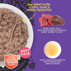 Tiki Cat After Dark Soft Pate Wet Cat Food, Beef & Beef Liver Recipe, 5.5 oz. Can (8 Count)