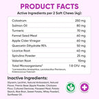 Dog Allergy Relief Chews for Itchy Skin - Seasonal and Food Allergy Chews for Shedding, Licking Paws, Hot Spot, Ears - USA Product - Omega 3 Fish Oil Skin & Coat Supplement - Anti Itch Immune Treats