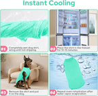 2 Pack Dog Shirts, Quick Dry Breathable Dog Clothes Pet Sleeveless Vest, Lightweight Stretchy Tank Top T-Shirts for Large Dogs, Rose Red+Lake Blue (S)