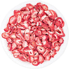 hotspot pets Freeze Dried Strawberry Treats for Small Animals, Cats & Dogs - Reasealable 1lb Big Bag Single Ingredient All Natural- Perfect for Training, Small Reward or Snack