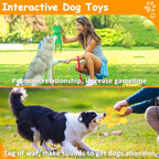 Dog Toys to Keep Them Busy, Plush Tug of War Interactive Rope Dog Toys, Squeaky Chew Toys for Small Medium Large Dogs