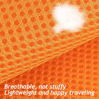 shudyear Summer cat Chest Harness and Leash, Anti-Escape Adjustable Soft mesh cat Leash and Chest Harness Set for All Types of Cats cat Vests (Size S, Orange)