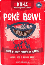 KOHA Poké Bowl Tuna & Beef Entree in Gravy for Cats, 12-Pack of 3oz Pouches