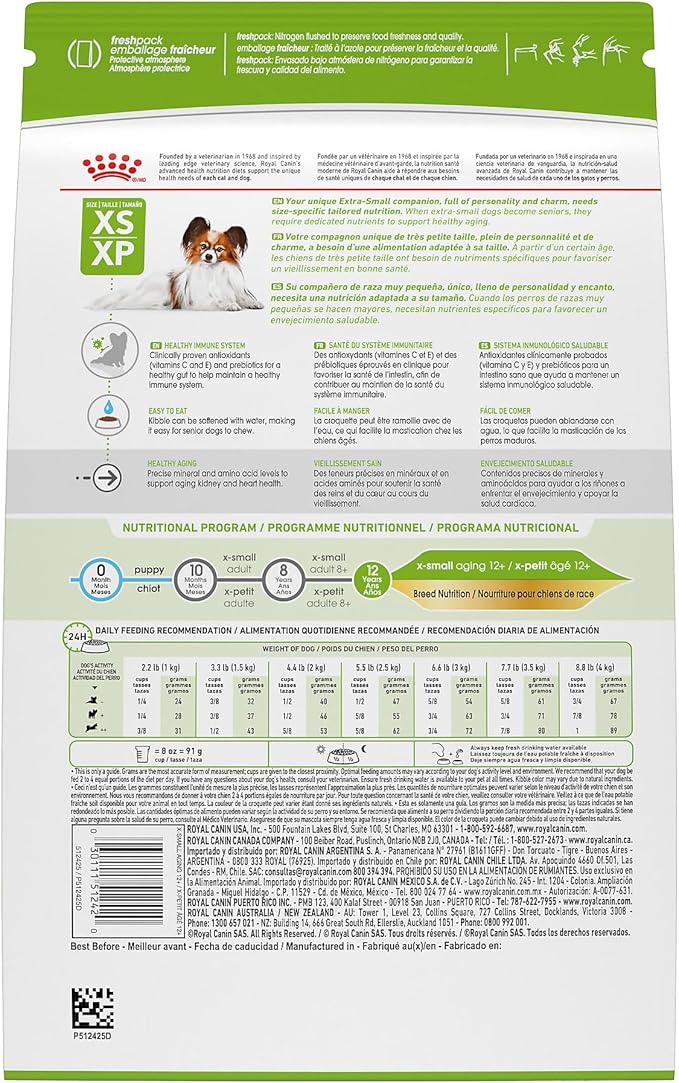 Royal Canin X-Small Aging 12+ Dry Dog Food, 2.5 lb bag