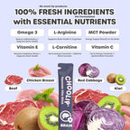 Squeeze Vita Stick Lickable Treats for Dogs & Cats. 7 Brain Support Sticks with Essential multivitamins. Soft and Tasty Paste for All Life Stages, Supporting Brain Health