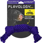 Playology Dog Toys | Dri-Tech Dental Rope Toy for Dogs - Gentle on Teeth | Medium Pork Sausage Scented Toy - Easy to Clean and Made from Non Toxic Materials
