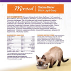 Wellness Complete Health Minced Adult Wet Cat Food, Natural, Protein-Rich, Grain Free, 5.5 Ounce, 24 Pack, (Chicken Entrée)