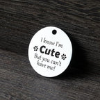 MYLUCKYTAG QR Code Stainless Steel Personalized Dog ID Tag, Digital Pet Profile, Pet Location Alert Email